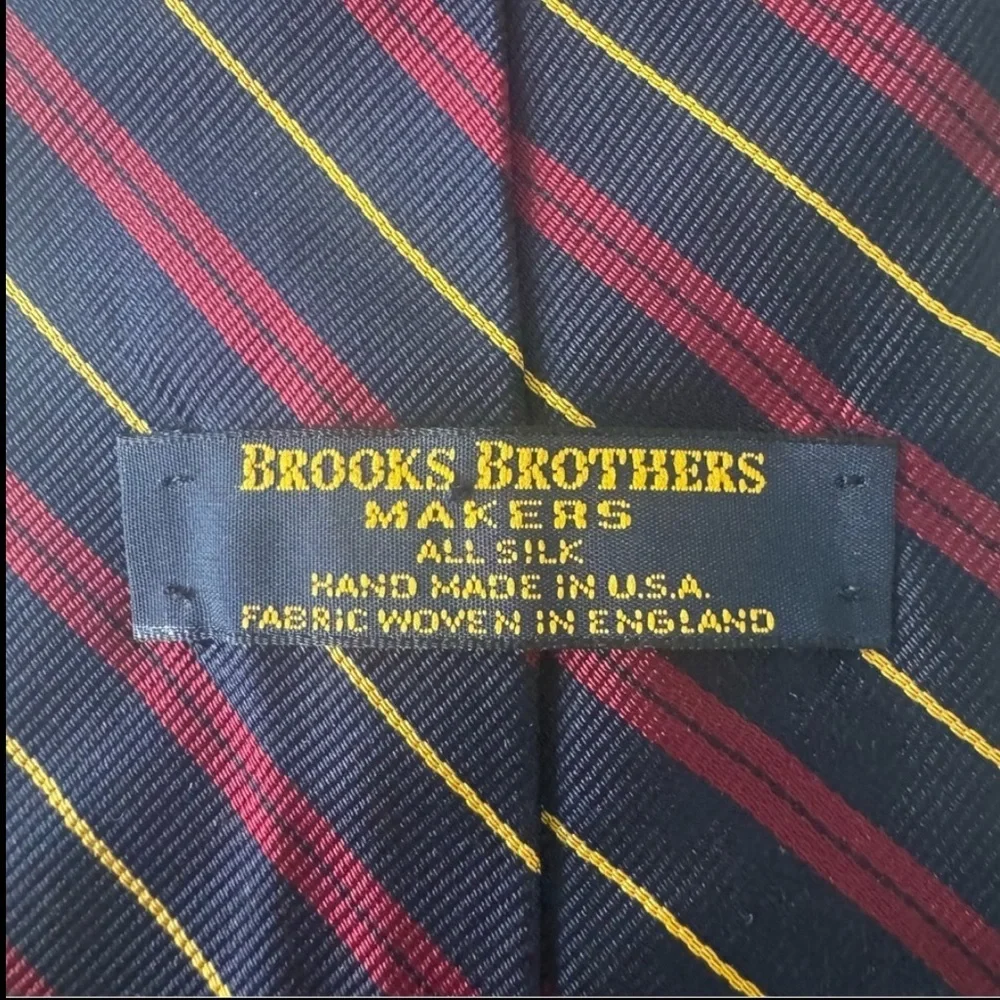 BROOKS BROTHERS Set of 2 Ties 100% Silk Patterned Striped Classic
